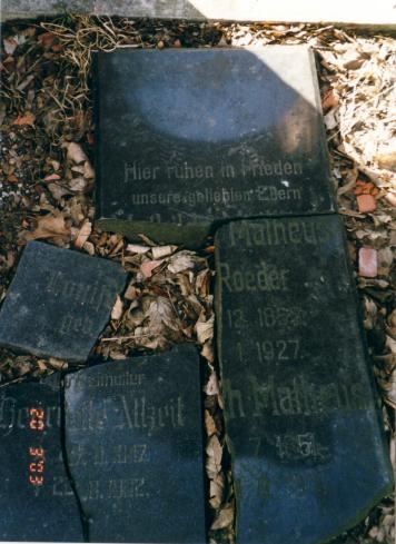 Auf dem ehemaligen Friedhof der Juditter Kirche in Königsberg