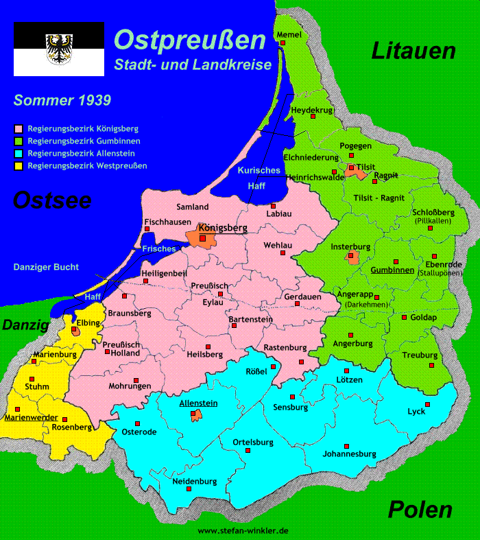 Ostpreußen - Verwaltungsbezirke - Kreis